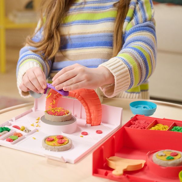 Kinetic sand, set di gioco squish pizza - KINETIC SAND