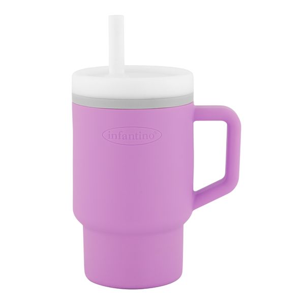 Bicchierino assortito in silicone morbido per bambini - primo bicchiere con beccuccio - INFANTINO