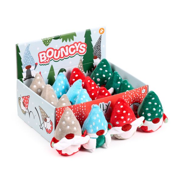 Palla pazza rimbalzante in peluche - gnomo - gonk - banda natalizia assorito - PUCKATOR