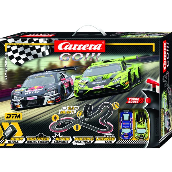 Pista elettrica dtm speed giants con audi r8 e lamborghini huracán - carrera - CARRERA