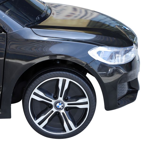 Macchina elettrica per bambini bmw 6gt 6v, macchina telecomandata con musica e fari led, mp3, clacson, 106 x 64 x 51 cm, nero - 