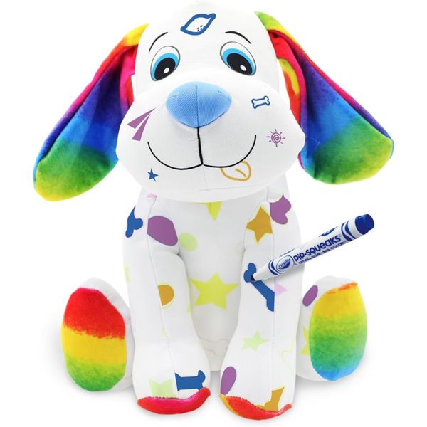 Crayola - peluche cagnolino colorabile con 3 pennarelli - 4026318 - CRAYOLA