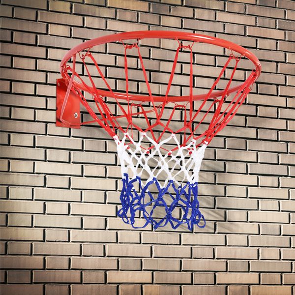 Canestro basket da muro in ferro con rete in nylon per esterno e interno, φ46cm - 