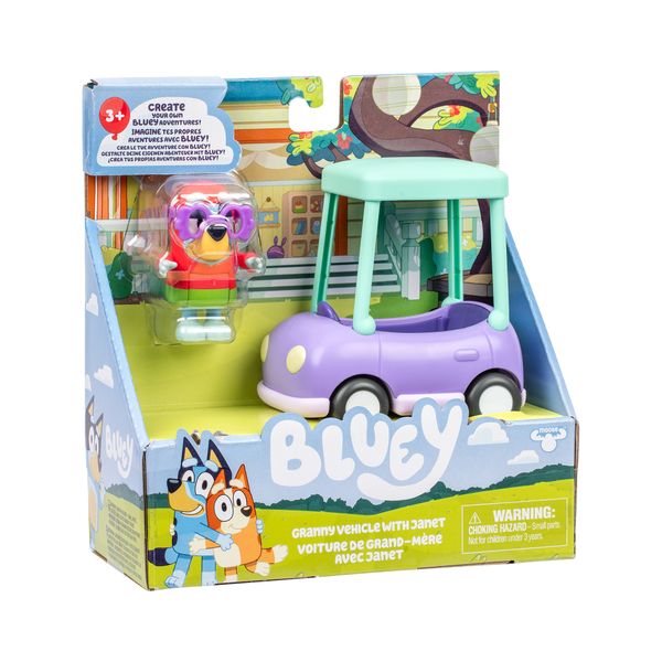 Bluey mini veicolo con personaggio assortito - BLUEY