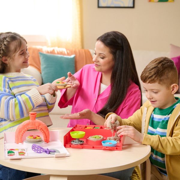 Kinetic sand, set di gioco squish pizza - KINETIC SAND