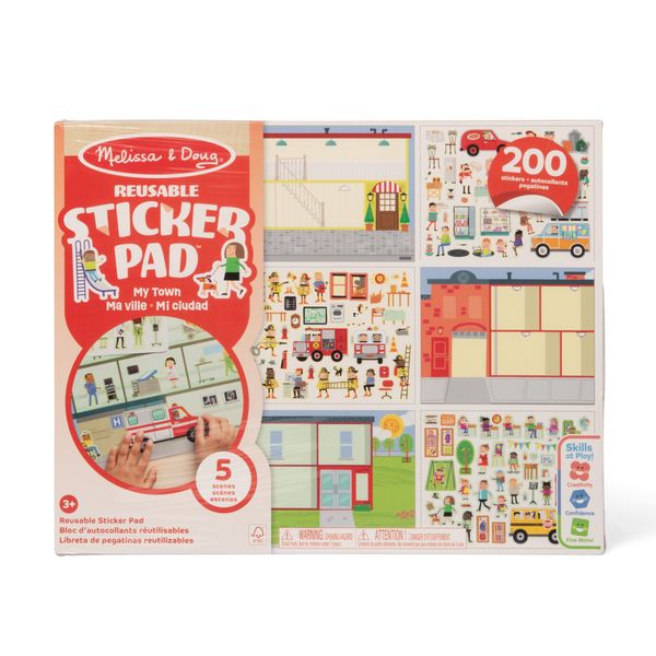 Melissa & doug libro assortito adesivi attacca e stacca - disponibile in 4 modelli diversi - MELISSA & DOUG