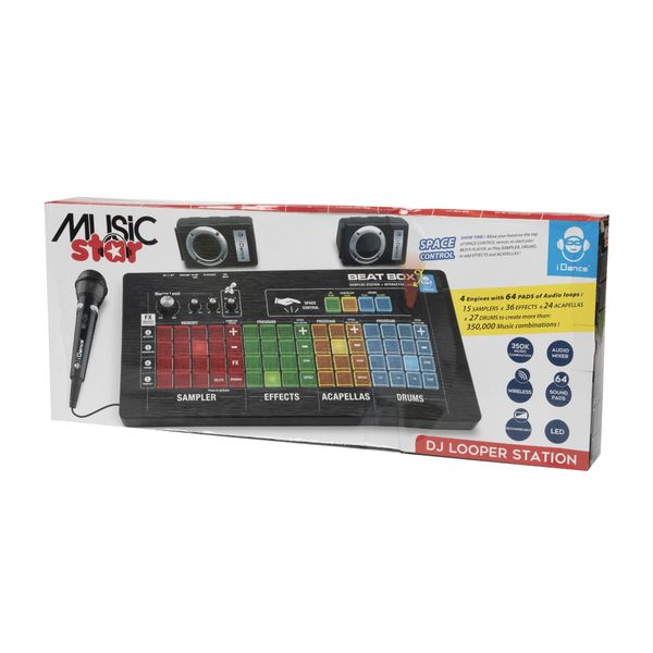 Music beatbox station – 64 tasti e 15 sampler con microfono - MUSIC STAR