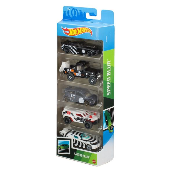 Hot wheels- confezione da 5 macchinine in scala 1:64, veicoli assortiti, 3+anni - Hot Wheels