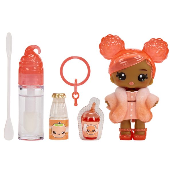 Yummiland lipgloss doll - bambola profumata con kit di lucidalabbra fai da te – 6 modelli assortiti venduti separatamente - YUMMILAND