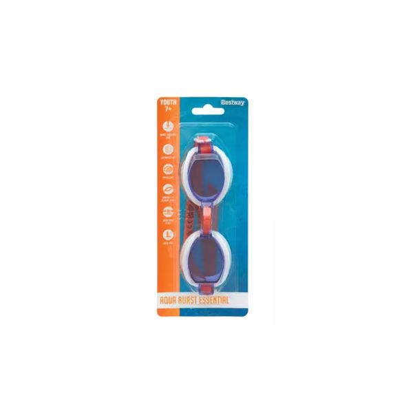 Occhialini ocean wave, 7-14 anni,3 colori assortiti   silicone con protezione uv, - Bestway