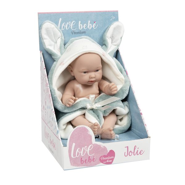 Bambola jolie - turchese - 26cm - LOVE BEBÈ