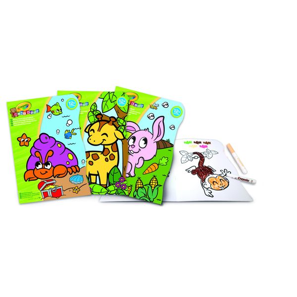 Album da colorare con 3 soggetti assortiti sagomati - mini kids - 12m+ - crayola album - CRAYOLA