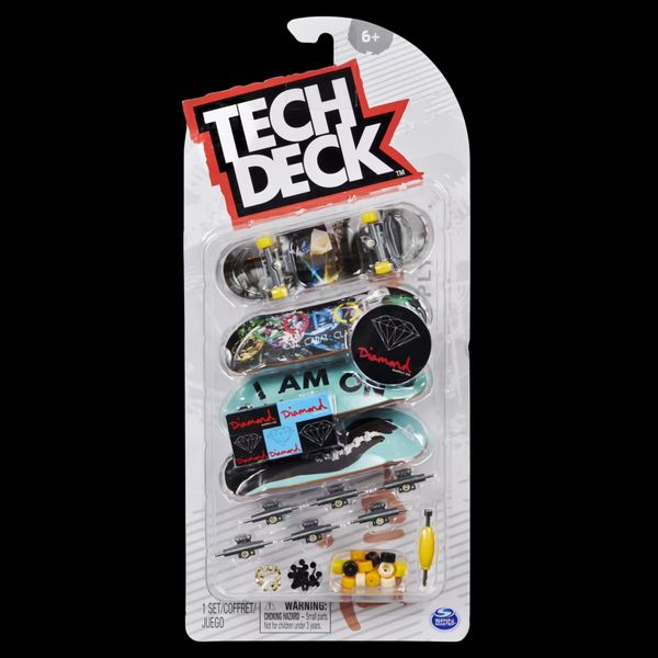 Tech deck confezione da 4 mini skate, assortiti e originali - TECH DECK