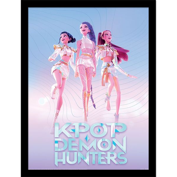 Quadro kpop demon hunters trio – poster fandom - K-POP DEMON HUNTERS