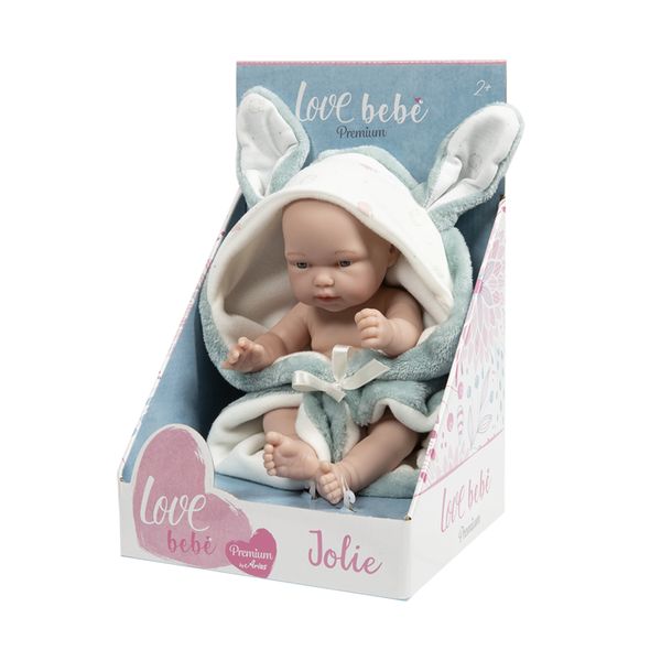 Bambola jolie - turchese - 26cm - LOVE BEBÈ