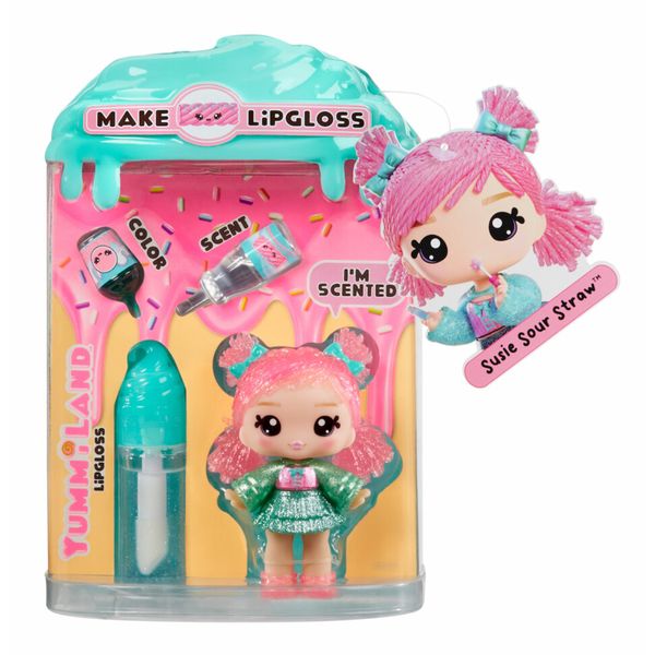 Susie sour straw lip gloss doll con kit lucidalabbra – yummiland - YUMMILAND