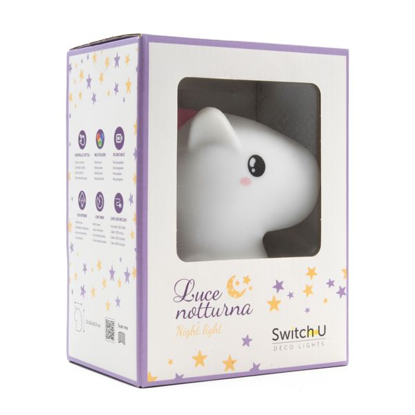 Lampada led notturna  assortita in diversi modelli cane/stella/pulcino/unicorno – 7 colori, timer, usb - IBS