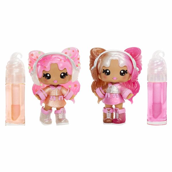 Yummiland lip gloss doll - mystery chase - include kit di lucidalabbra fai da te, età 4+ - YUMMILAND