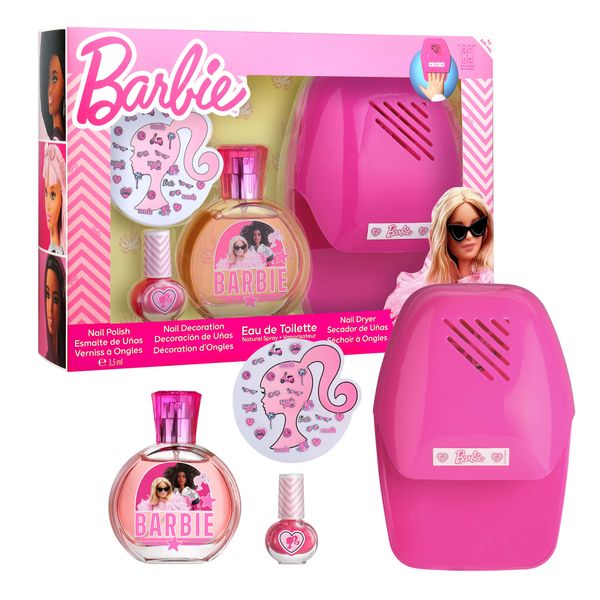 Barbie gift set edt 50ml + manicure kit – profumo e unghie perfette per bambini - Barbie