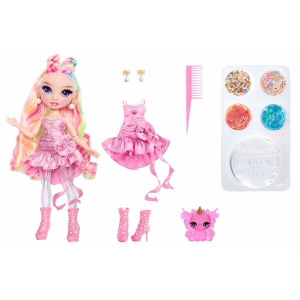 Bella 28 cm con slime kit e pet llama – rainbow high - Rainbow High