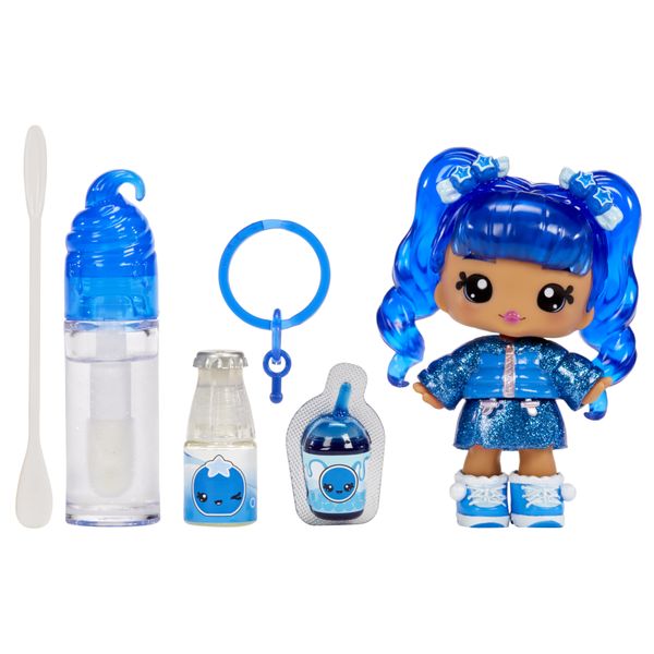Yummiland lipgloss doll - bambola profumata con kit di lucidalabbra fai da te – 6 modelli assortiti venduti separatamente - YUMMILAND