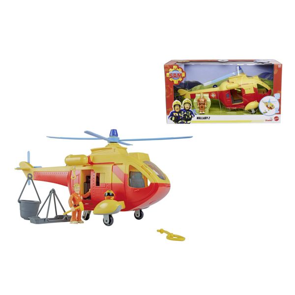 Sam elicottero wallaby cm 34 con luci e suoni con personaggio tom incluso - SAM IL POMPIERE