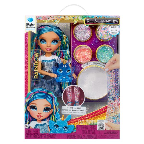 Skyler 28 cm con slime kit e pet coniglietto – rainbow high - Rainbow High