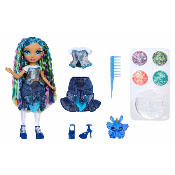 Skyler 28 cm con slime kit e pet coniglietto – rainbow high - Rainbow High