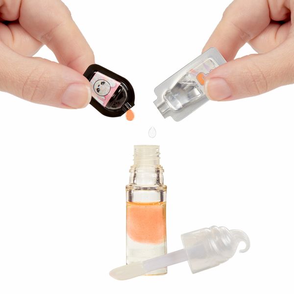 Yummiland lip gloss doll - mystery chase - include kit di lucidalabbra fai da te, età 4+ - YUMMILAND