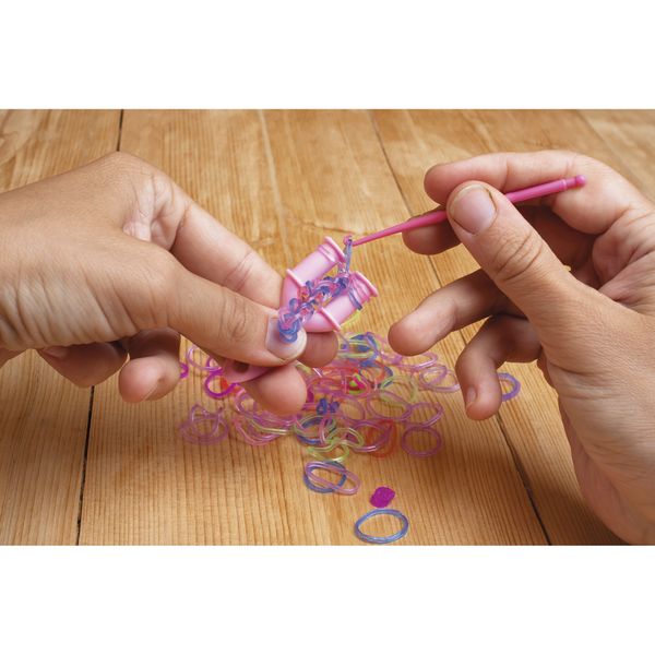 Maxi loom kit braccialetti con 8000 elastici – cofanetto accessoriato portatile - CREA MANIA