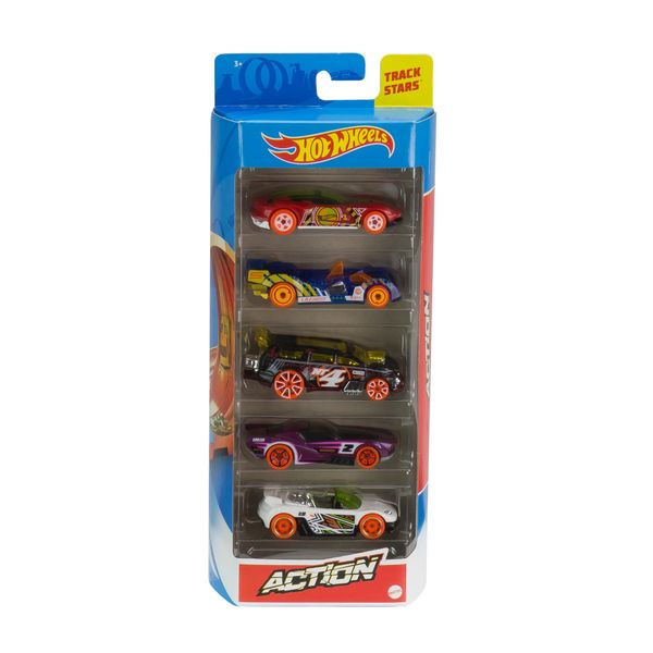Hot wheels- confezione da 5 macchinine in scala 1:64, veicoli assortiti, 3+anni - Hot Wheels