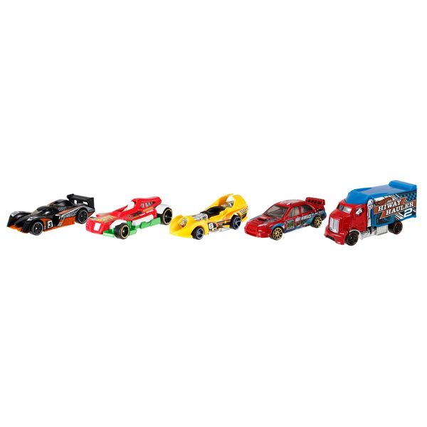 Hot wheels- confezione da 5 macchinine in scala 1:64, veicoli assortiti, 3+anni - Hot Wheels