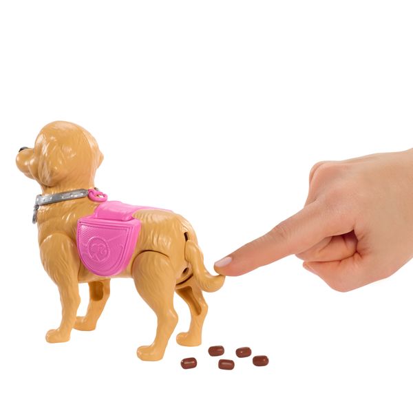 Barbie - barbie e cucciolo bisognini, set con bambola bionda barbie "malibu", cucciolo e accessori per la passeggiata inclusi - Barbie