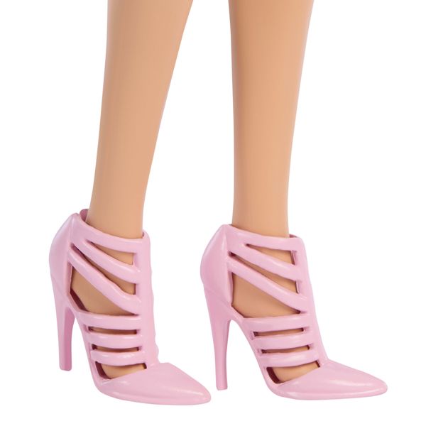 Barbie - deluxe style denim rosa, bambola con giacca e gonna coordinate con accessori come pochette a fiocco e perle inclusi - Barbie