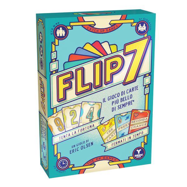 Flip 7 gira una carta alla volta, ma attento: se ottieni un duplicato, sei fuori dal round! - NO BRAND
