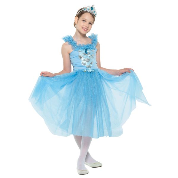 Costume carnevale principessa azzurra bambina taglia unica - carnaval queen - CARNAVAL QUEEN