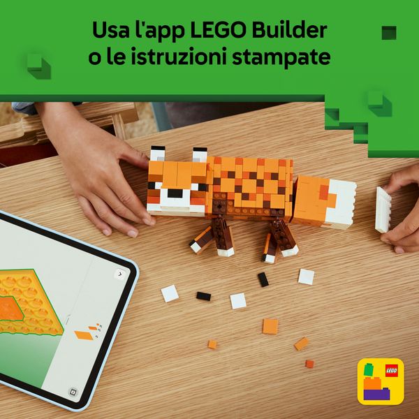 Lego minecraft 21588 la volpe giocattolo - LEGO
