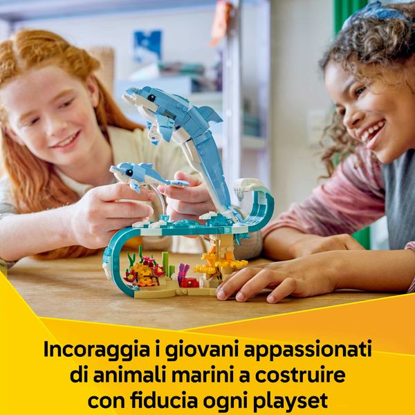 Lego creator 31385 3in1 animali marini: meravigliosi delfini giocattolo - LEGO CREATOR