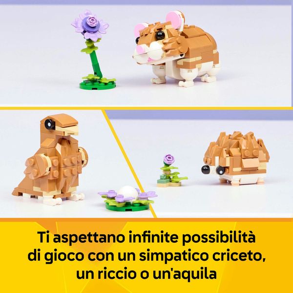 Lego creator 31376 3in1 simpatico criceto con fiore giocattolo - LEGO CREATOR