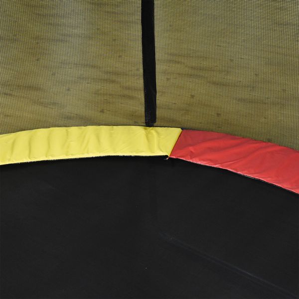 Copertura imbottita bordo trampolino, protezione per tappeto elastico giaridno in plastica, ø244cm, multicolore - 