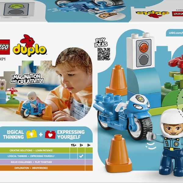 Lego duplo 10471 motocicletta blu della polizia - LEGO DUPLO