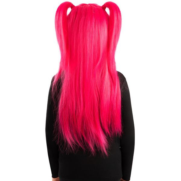 Parrucca mira rosa bambina carnevale - 