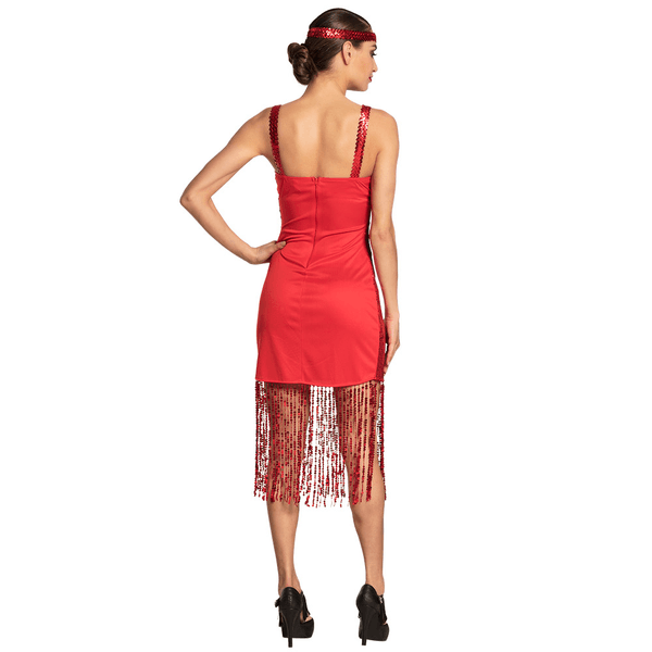 Costume di carnevale adulto charleston flapper scarlett - BIGIEMME