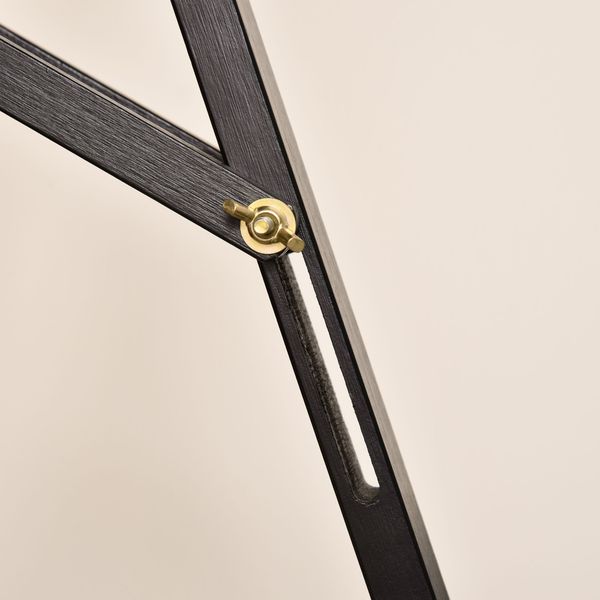 Cavalletto pittura, 135 cm cavalletto treppiede per dipingere su tela, cavalletto in legno di pino regolabile - 