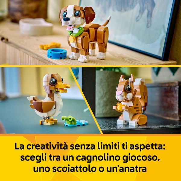Lego creator 31382 3in1 adorabili animali: cagnolino giocoso - LEGO CREATOR