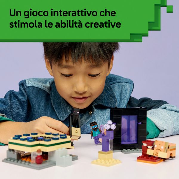 Lego minecraft 21584 – viaggio nel portale del nether e dell'end - LEGO