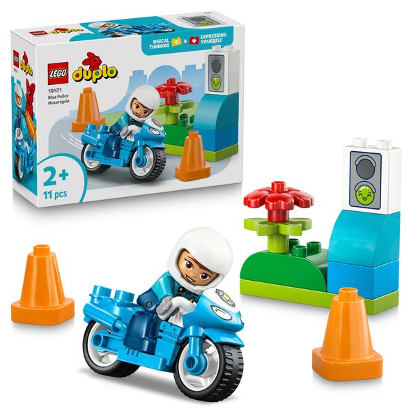 Lego duplo 10471 motocicletta blu della polizia - LEGO DUPLO