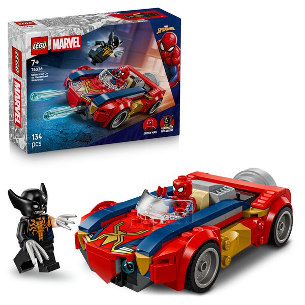 Lego | marvel 76336 auto di spider-man vs. venomized wolverine - LEGO SUPER HEROES