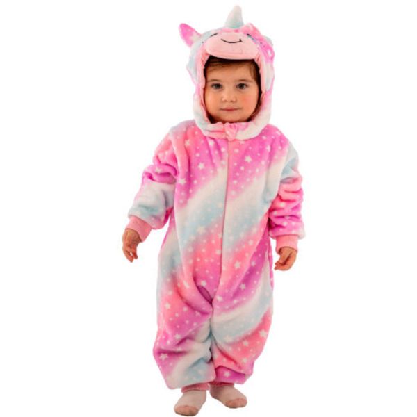 Tutina unicorno in pile con cappuccio in busta con gancio - CARNIVAL TOYS