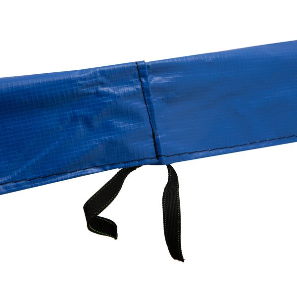 Copertura tappeto elastico ø305x1.5 cm pieghevole e portatile, protezione trampolino da giardino in plastica, pe e schiuma epe, rosso, blu e giallo - 